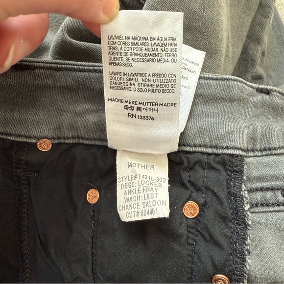 Mother Gray Skinny Jeans‎ Sz 30 - Picture 13 of 16